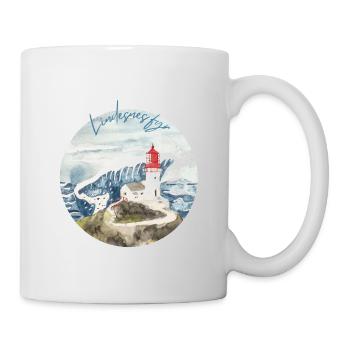 Lindesnes / Norwegen Südkap Souvenir - Tasse - Weiß - Rechts
