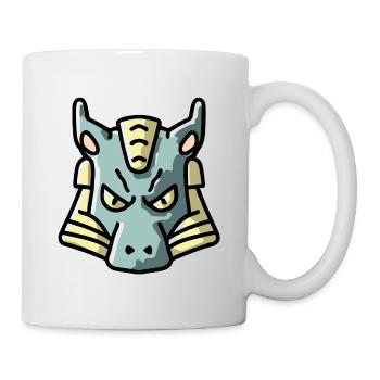 Finter looking dragon - Mug - white - Right