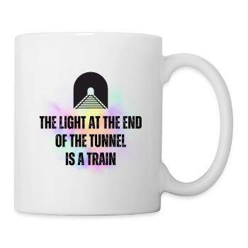The Light at the End of the Tunnel is A Train - Mug - white - Right