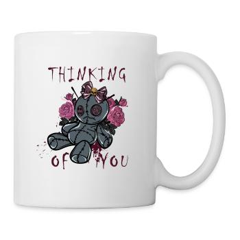 Horror Zauberei Magie Halloween T-Shirt Geschenk - Tasse - Weiß - Rechts