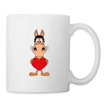 PFERD - HERZ - LIEBE - LOVE - PONY - REITEN - Tasse - Weiß - Rechts