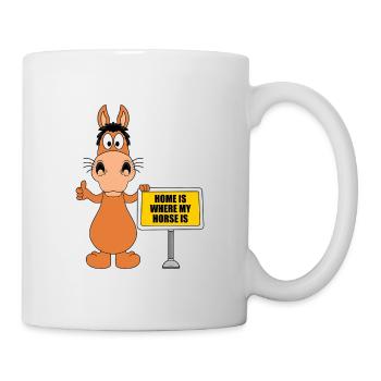 PFERD - PONY - HOME IS WHERE MY HORSE IS - Tasse - Weiß - Rechts