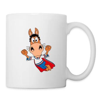 PFERD - PONY - SUPERHELD - TIER - KIND - BABY - Tasse - Weiß - Rechts