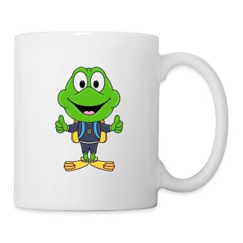 FROSCH - TAUCHER - TAUCHEN - TIER - SPORT - Tasse - Weiß - Rechts