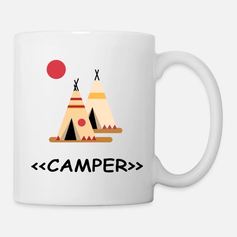 camping bivouac camping en plein air - Mug blanc - blanc