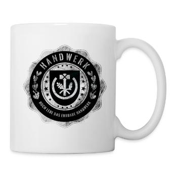 Handwerk, Handwerkerwappen - Tasse - Weiß - Rechts