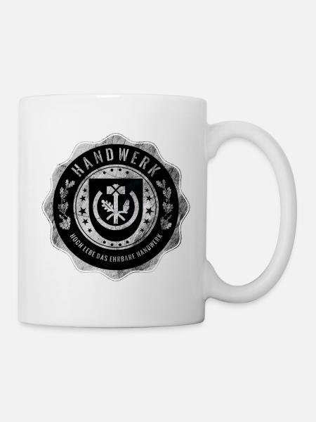 Handwerk, Handwerkerwappen - Tasse - Weiß