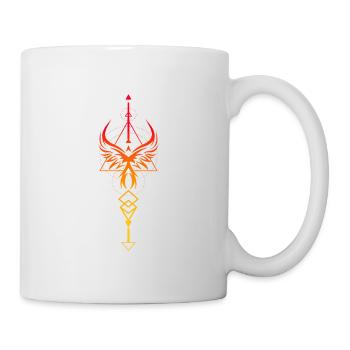 Symbole verticale phénix Valkyrie - Mug blanc - blanc - Droite
