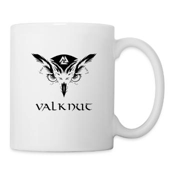 Valknut, symbole nordique, animal nocturne hibou - Mug blanc - blanc - Droite