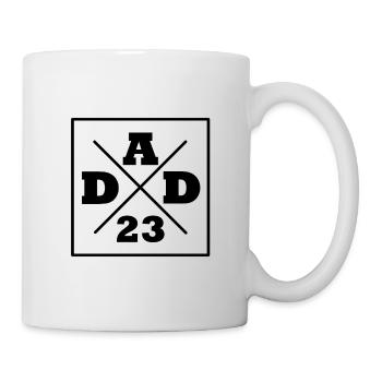 Dad 23 Vatertag Geschenkidee - Tasse - Weiß - Rechts