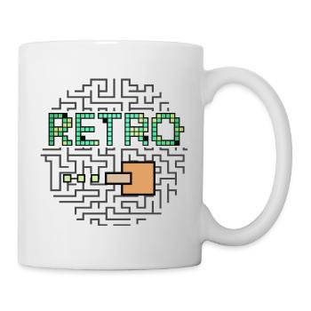 Retro Text & Maze Shooter Game - Mug - white - Right