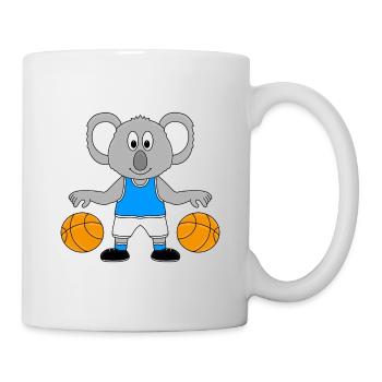 BASKETBALL - KOALA - SPORT - TIER - KIND - BABY - Tasse - Weiß - Rechts