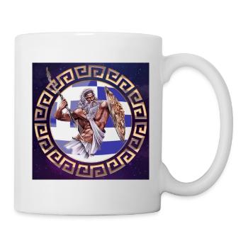 Greek Flag Ornament Zeus - Universe - Mug - white - Right