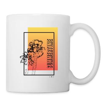 Palmiers d’été - Mug blanc - blanc - Droite