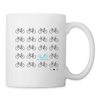 Be Different - Tretroller schwarz/türkis - Tasse - Weiß - Rechts