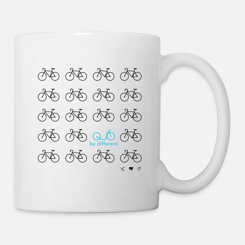 Be Different - Scooter black/turquoise - Mug - white