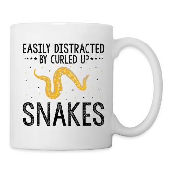 King python design for snake lovers - Mug - white - Right