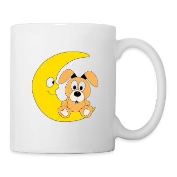 HUND - MOND - TIER - KIND - BABY - TIERISCH - Tasse - Weiß - Rechts