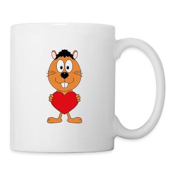 LIEBE - BIBER - OTTER - MARDER - TIER - VERLIEBT - Tasse - Weiß - Rechts