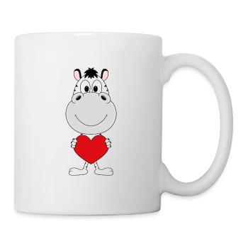 ZEBRA - LIEBE - LOVE - TIER - VERLIEBT - KINDER - Tasse - Weiß - Rechts