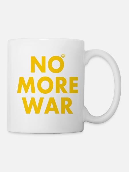 No more war - Tasse - Weiß