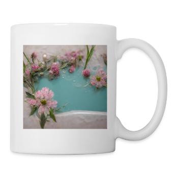 Blumen in der Badewanne Pink Beautiful III - Tasse - Weiß - Rechts