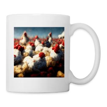 Abstrait Chicken Fantasy IV - Mug blanc - blanc - Droite