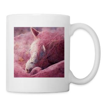 Bébé cheval gît sur le sol Rosa II - Mug blanc - blanc - Droite