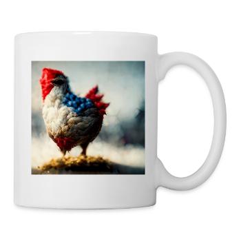 Abstract chicken fantasy - Mug - white - Right