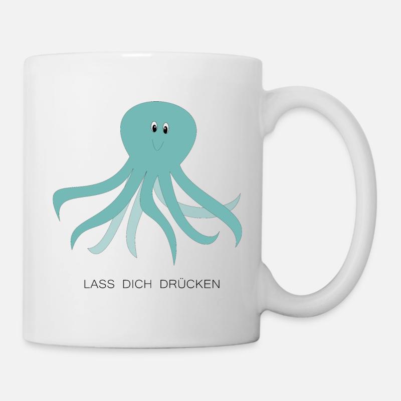 Lass dich drücken - Tasse - Weiß