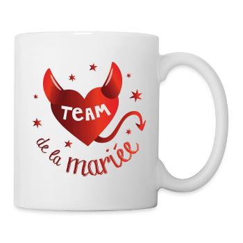Team de la mariée, les diablesses ! humour - Mug blanc - blanc - Droite