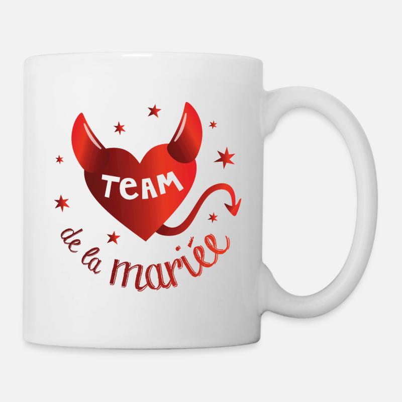 Team de la mariée, les diablesses ! humour - Mug blanc - blanc