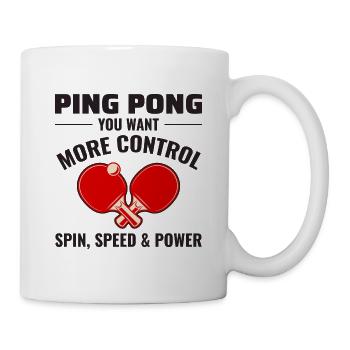 Ping Pong Master Entraîneur de Tennis de Table Paddle Player - Mug blanc - blanc - Droite