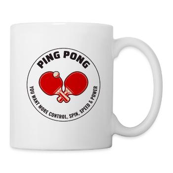 Ping Pong Master Entraîneur de Tennis de Table Paddle Player - Mug blanc - blanc - Droite