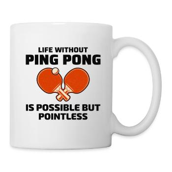 Ping Pong Master Table Tennis Coach Paddle Player - Mug - white - Right