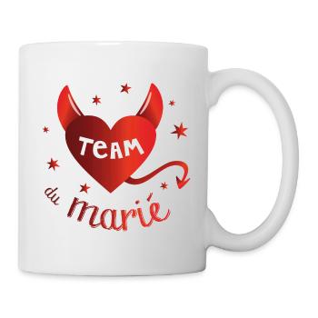 Team du marié, humour enterrement de vie de garçon - Mug blanc - blanc - Droite