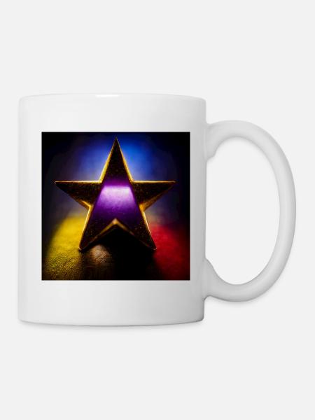 Star Abstract Photoréaliste IV - Mug blanc - blanc