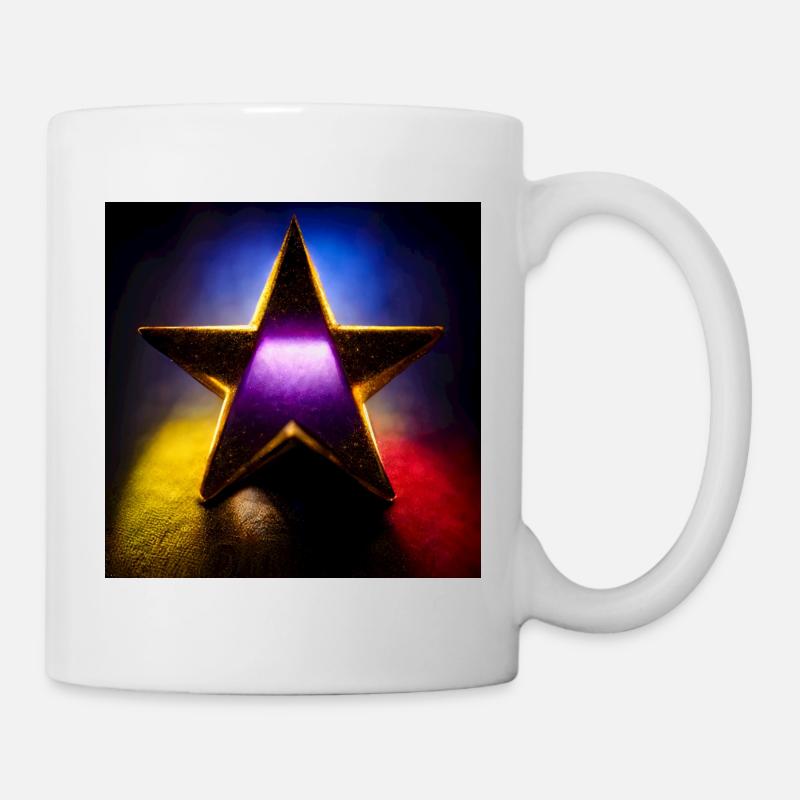 Star Abstract Photoréaliste IV - Mug blanc - blanc