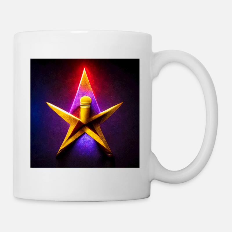 Star Abstrait Photoréaliste V - Mug blanc - blanc