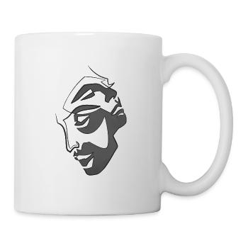 Doppelte Theatermaske - Tasse - Weiß - Rechts