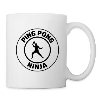 Ping Pong Master Tennis de Table Ninja Warrior Drôle - Mug blanc - blanc - Droite