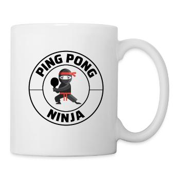Ping Pong Master Tennis de Table Ninja Warrior Drôle - Mug blanc - blanc - Droite