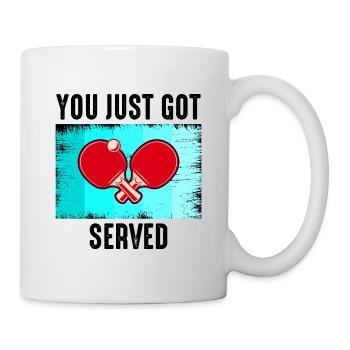 Ping Pong Master Entraîneur de Tennis de Table Paddle Player - Mug blanc - blanc - Droite