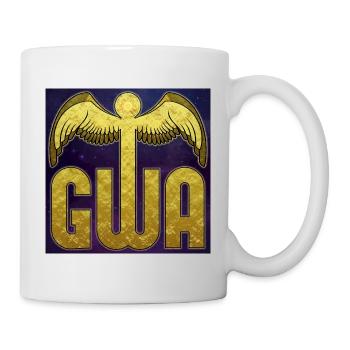 geistige Wirbelsäulenaufrichtung Gold - Universum - Tasse - Weiß - Rechts