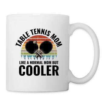 Tischtennis Tischtennis Paddel Mama Mütter Tag - Tasse - Weiß - Rechts