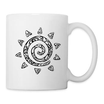 Sonne - Tasse - Weiß - Rechts