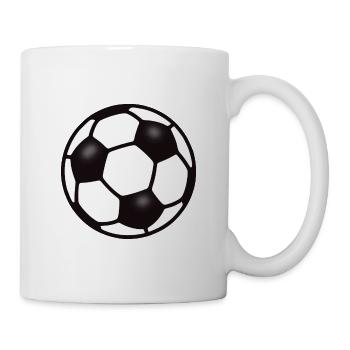 FUßBALL - SPORT - FUßBALLSPIELER - BALLSPORT - Tasse - Weiß - Rechts