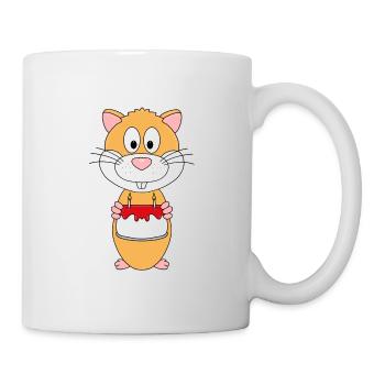 GEBURTSTAG - PARTY - FEIER - ANLASS - HAMSTER - Tasse - Weiß - Rechts