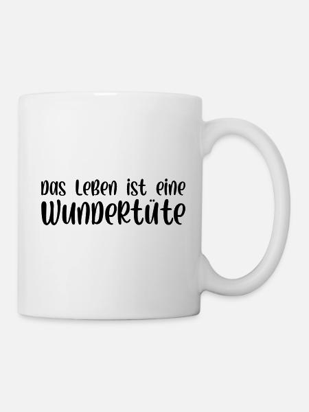 Das Leben ist eine Wundertüte - Tasse - Weiß