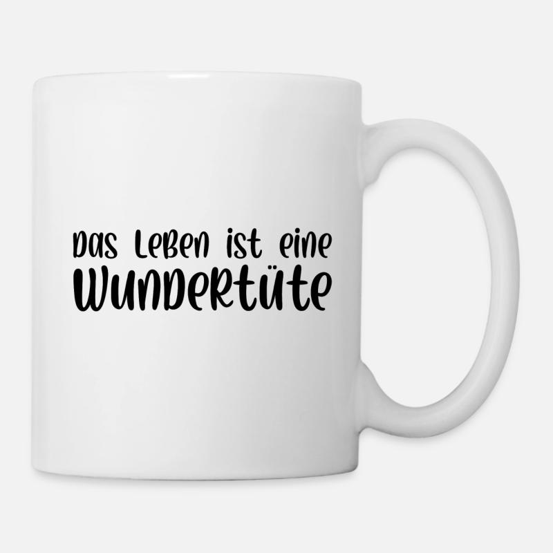 Das Leben ist eine Wundertüte - Tasse - Weiß